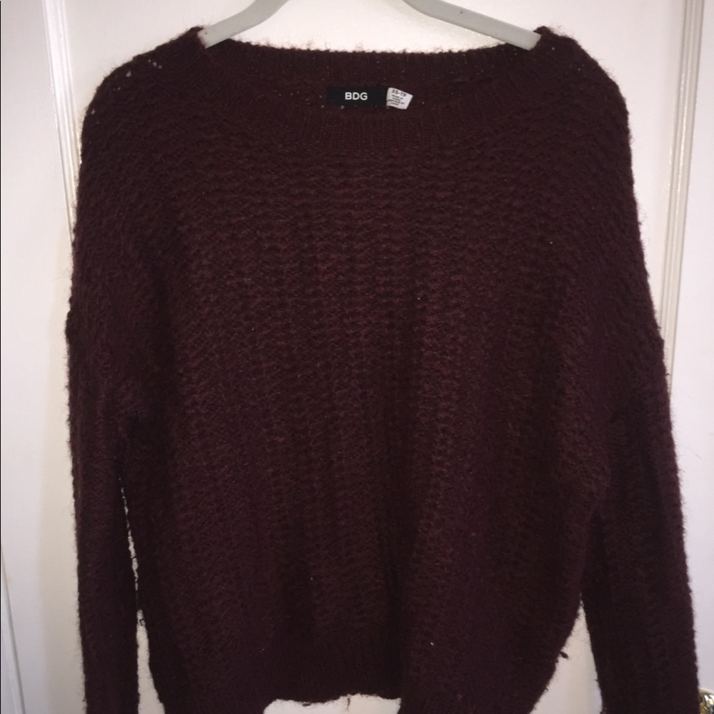 Maroon Knit Sweater